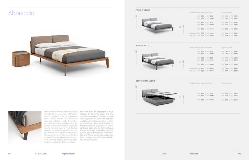 ABBRACCIO BED